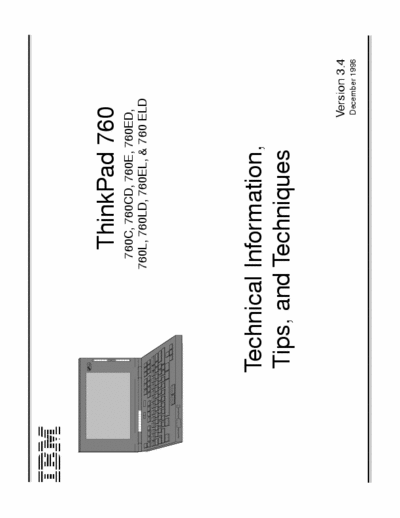 IBM ThinkPad 760_tips ThinkPad 760_tips  service manual